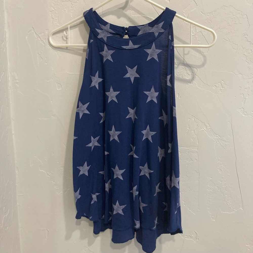 Old Navy blue tank with white stars